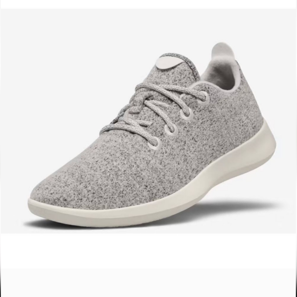 Allbirds wool runners light grey men's running shoes size 10 like new